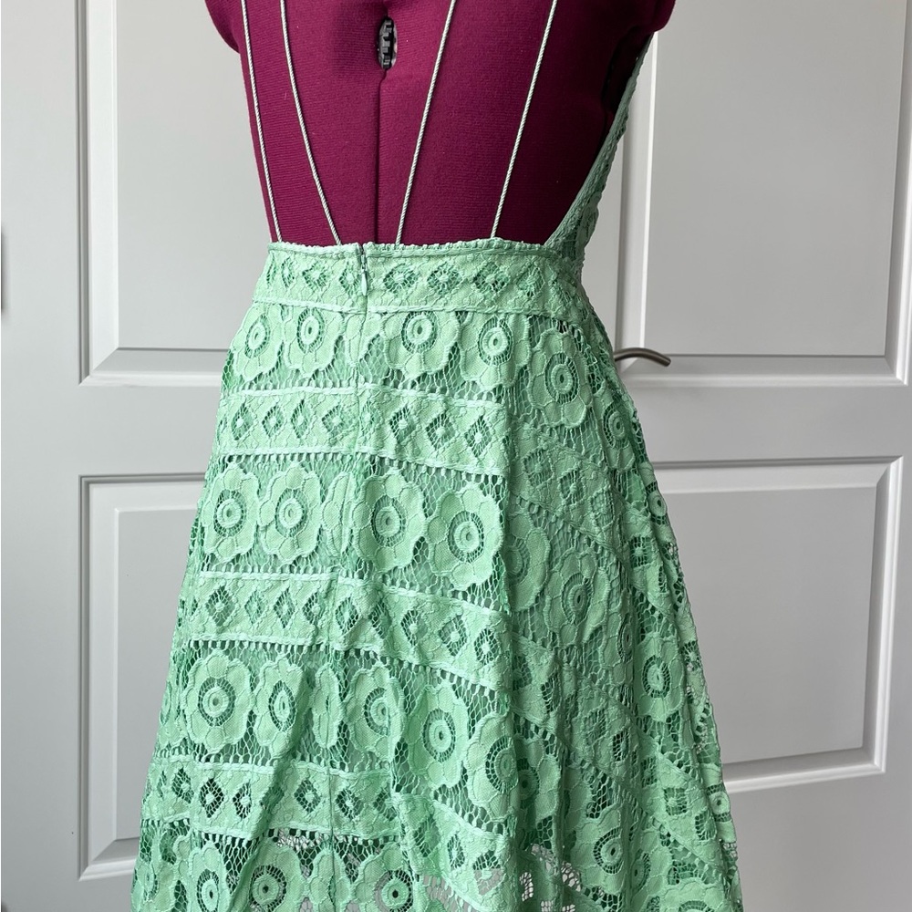 Free People Just Like Honey Green Lace Dress - Picture 3 of 7